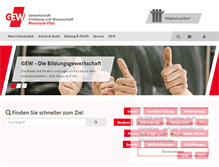 Tablet Screenshot of gew-rlp.de